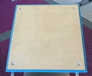 HDF Holzplatte zur Wandmontage von PET Akustikvlies